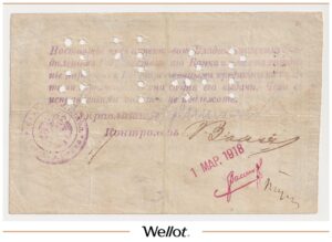 20 Рублей 1918 Россия Кавказ Владикавказ Отделение Государственного Банка