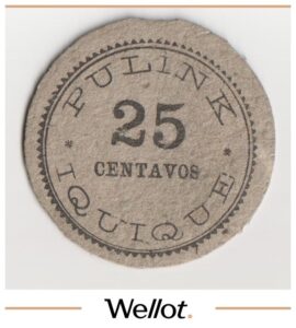 25 Сентаво 1891 Чили